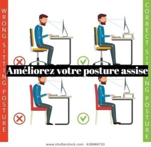 Comment améliorer sa posture assise au bureau?